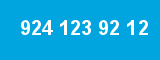 924 123 92 12 924 123 92 12